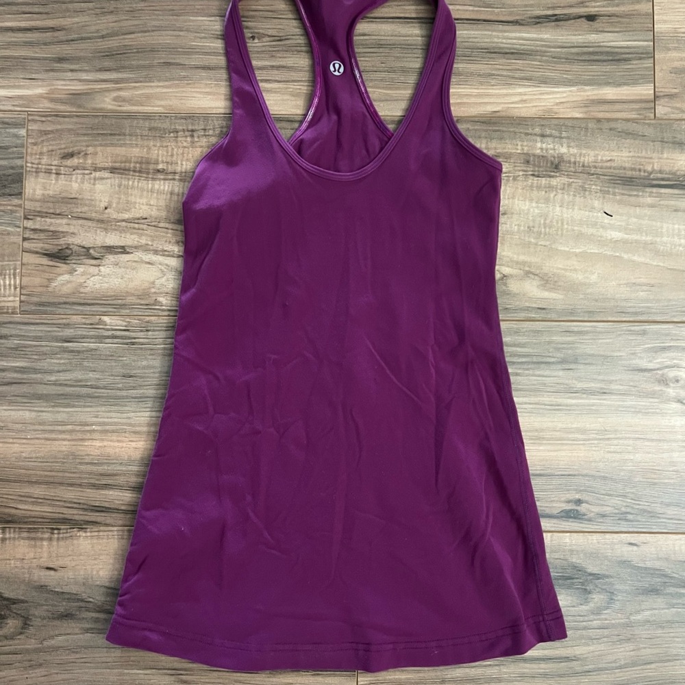 Lululemon Athletica Purple Fitted Sleeveless Tank Top